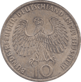 1972 SILVER 10 MARK GERMANY - SILVER WORLD COINS - Cambridgeshire Coins