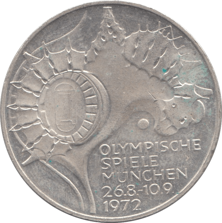 1972 SILVER 10 MARK GERMANY - SILVER WORLD COINS - Cambridgeshire Coins