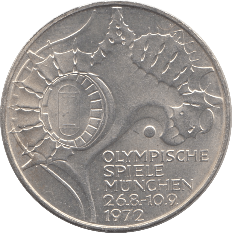 1972 SILVER 10 MARK GERMANY - SILVER WORLD COINS - Cambridgeshire Coins