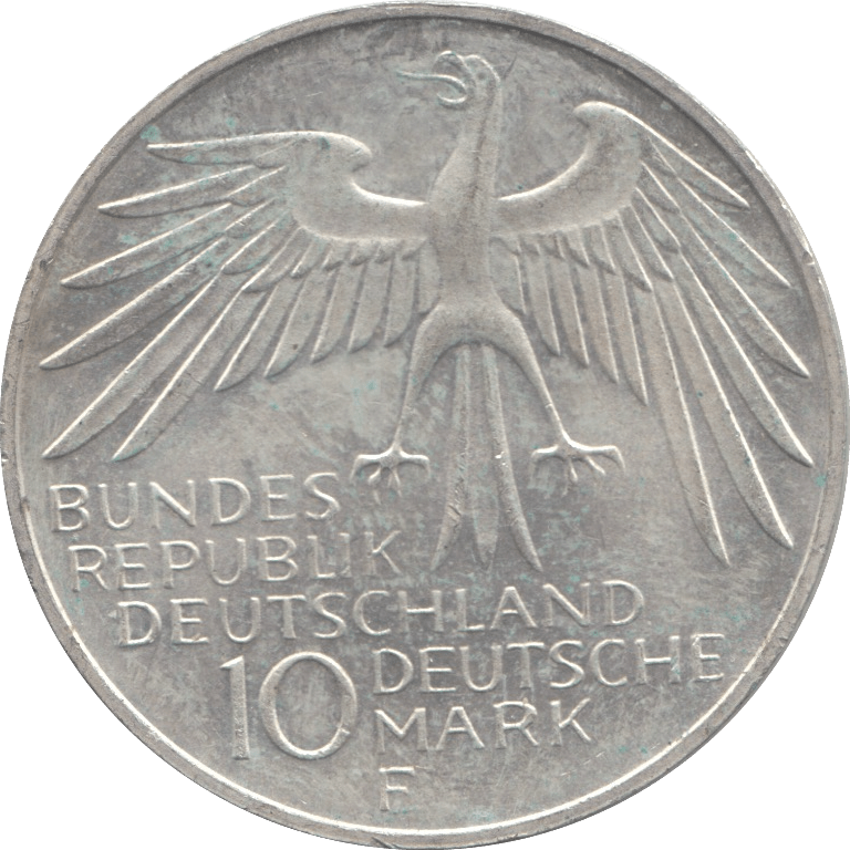 1972 SILVER 10 MARK GERMANY - SILVER WORLD COINS - Cambridgeshire Coins