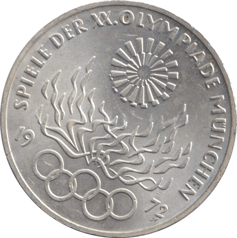 1972 SILVER 10 MARK GERMANY - SILVER WORLD COINS - Cambridgeshire Coins
