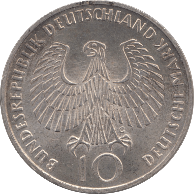 1972 SILVER 10 MARKS GERMANY - SILVER WORLD COINS - Cambridgeshire Coins