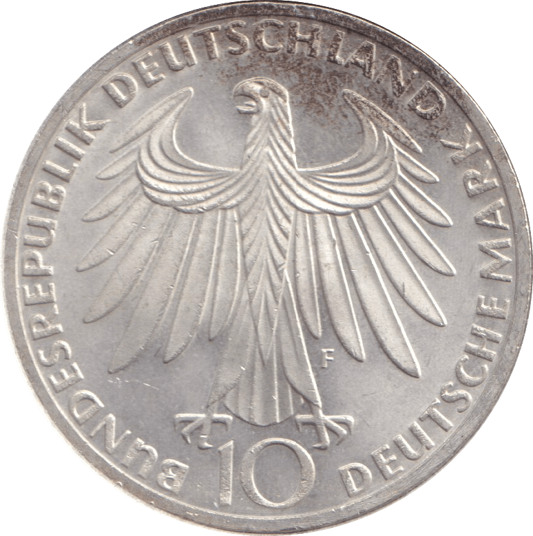 1972 SILVER 10 MARKS GERMANY - SILVER WORLD COINS - Cambridgeshire Coins