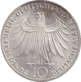 1972 SILVER 10 MARKS GERMANY - SILVER WORLD COINS - Cambridgeshire Coins