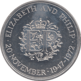 1972 SILVER COMMEMORATIVE COIN ELIZABETH AND PHILIP - SILVER WORLD COINS - Cambridgeshire Coins