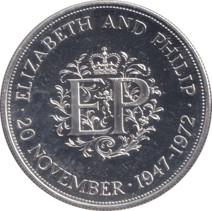 1972 SILVER ELIZABETH AND PHILIP ( PROOF ) - £5 Silver Proof - Cambridgeshire Coins