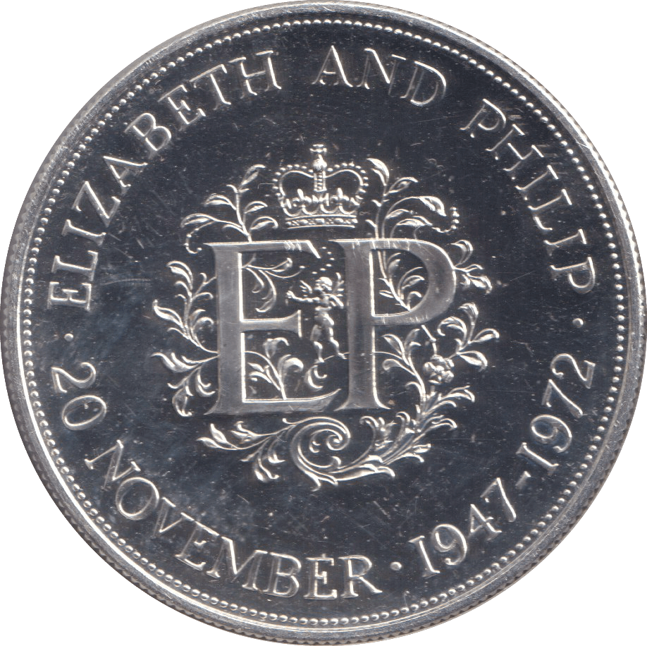 1972 SILVER ELIZABETH AND PHILIP ( PROOF ) - £5 Silver Proof - Cambridgeshire Coins