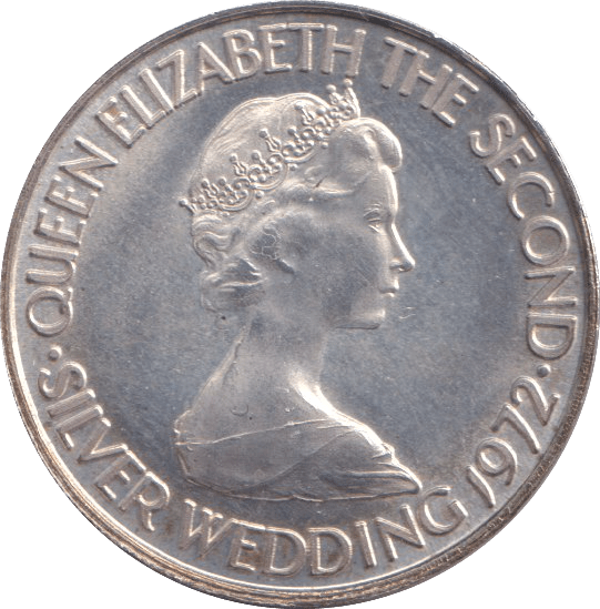 1972 SILVER FIFTY PENCE BAILIWICK OF JERSEY - SILVER WORLD COINS - Cambridgeshire Coins