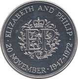 1972 SILVER ONE CROWN GREAT BRITAIN - SILVER WORLD COINS - Cambridgeshire Coins