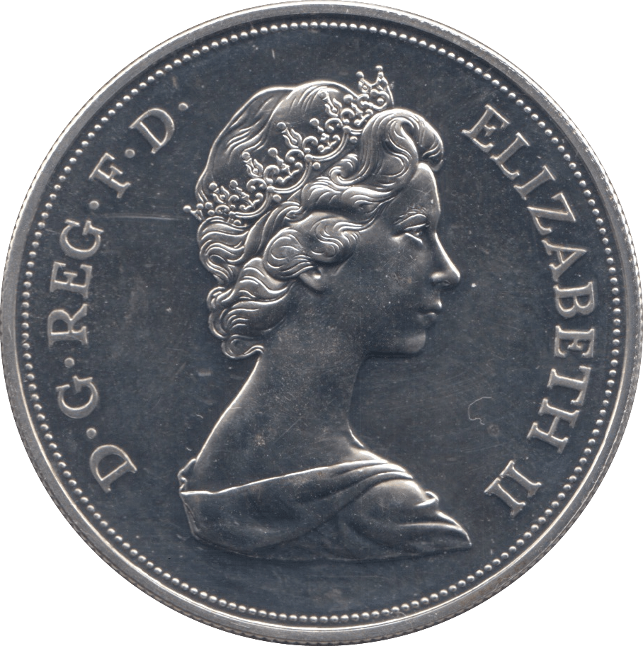 1972 SILVER ONE CROWN GREAT BRITAIN - SILVER WORLD COINS - Cambridgeshire Coins