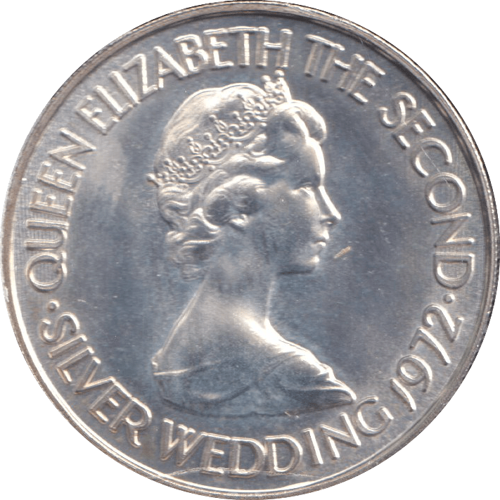 1972 SILVER ONE POUND BAILIWICK OF JERSEY - SILVER WORLD COINS - Cambridgeshire Coins