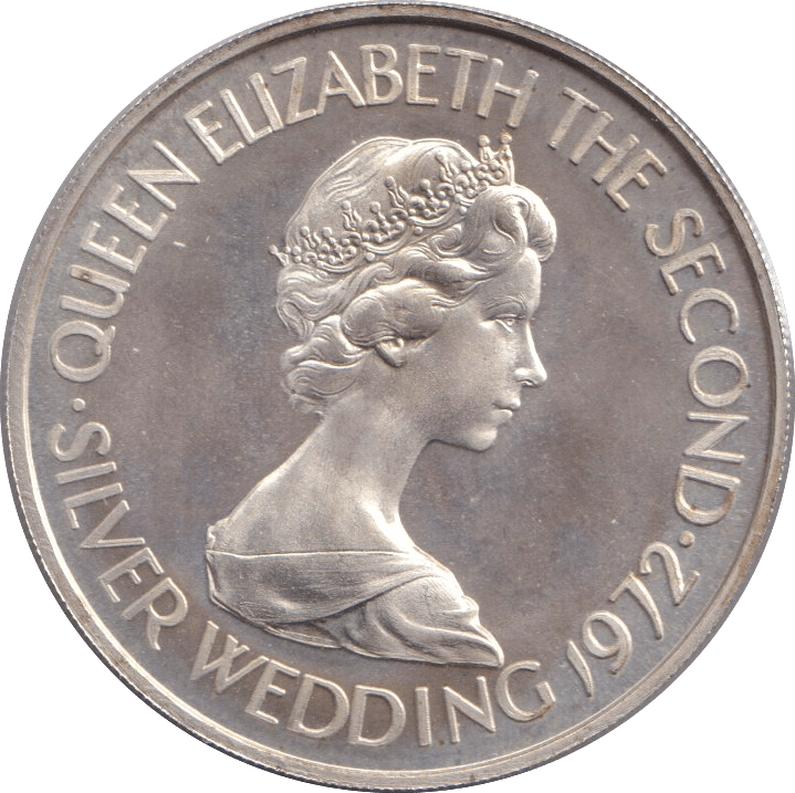 1972 SILVER ONE POUND JERSEY - WORLD COINS - Cambridgeshire Coins