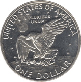 1972 SILVER PROOF EISENHOWER DOLLAR USA - SILVER WORLD COINS - Cambridgeshire Coins