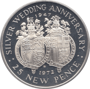 1972 SILVER PROOF ONE CROWN GIBRALTAR - SILVER WORLD COINS - Cambridgeshire Coins