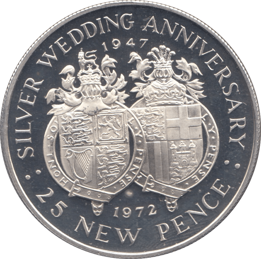 1972 SILVER PROOF ONE CROWN GIBRALTAR - SILVER WORLD COINS - Cambridgeshire Coins