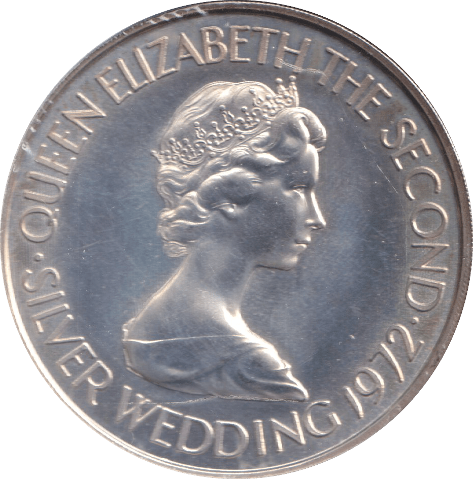 1972 SILVER TWO POUND FIFTY PENCE BAILIWICK OF JERSEY - SILVER WORLD COINS - Cambridgeshire Coins