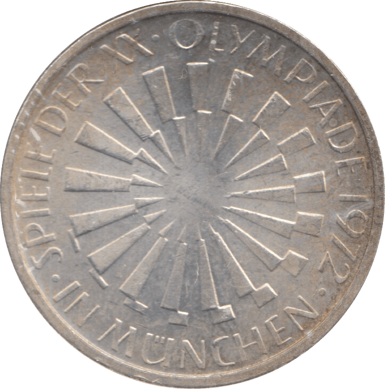 1972 SILVER WEST GERMANY 10 MARK OLYMPIC - SILVER WORLD COINS - Cambridgeshire Coins