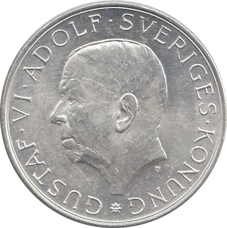 1972 SWEDEN SILVER 10 KRONER - WORLD COINS - Cambridgeshire Coins
