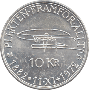 1972 SWEDEN SILVER 10 KRONER - WORLD COINS - Cambridgeshire Coins