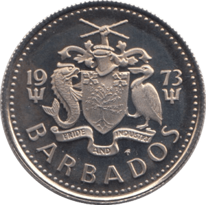 1973 10 CENTS BARBADOS (PROOF) - WORLD COINS - Cambridgeshire Coins