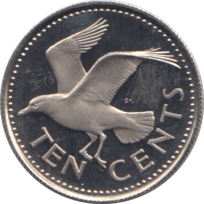 1973 10 CENTS BARBADOS (PROOF) - WORLD COINS - Cambridgeshire Coins