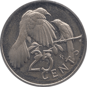 1973 25 CENTS BRITISH VIRGIN ISLANDS (PROOF) - SILVER WORLD COINS - Cambridgeshire Coins