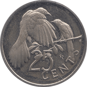 1973 25 CENTS BRITISH VIRGIN ISLANDS (PROOF) - SILVER WORLD COINS - Cambridgeshire Coins