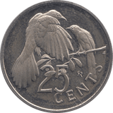 1973 25 CENTS BRITISH VIRGIN ISLANDS (PROOF) - SILVER WORLD COINS - Cambridgeshire Coins