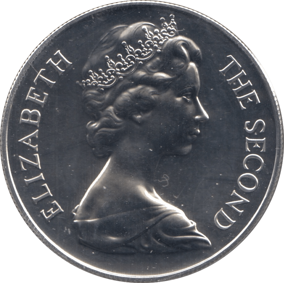 1973 25 PENCE ST. HELENA SILVER 2 - SILVER WORLD COINS - Cambridgeshire Coins