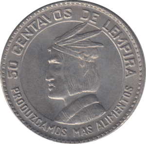 1973 50 CENTAVOS HONDURAS - WORLD COINS - Cambridgeshire Coins