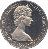 1973 50 CENTS BRITISH VIRGIN ISLANDS - WORLD COINS - Cambridgeshire Coins