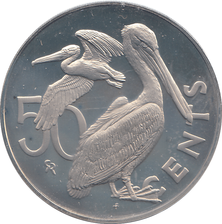 1973 50 CENTS BRITISH VIRGIN ISLANDS - WORLD COINS - Cambridgeshire Coins
