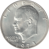 1973 EISENHOWER DOLLAR USA - SILVER WORLD COINS - Cambridgeshire Coins