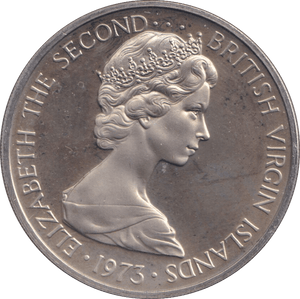 1973 FIFTY CENTS BRITISH VIRGIN ISLANDS - WORLD COINS - Cambridgeshire Coins