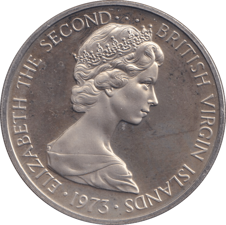 1973 FIFTY CENTS BRITISH VIRGIN ISLANDS - WORLD COINS - Cambridgeshire Coins