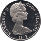 1973 FIFTY CENTS COOK ISLANDS ( PROOF ) - WORLD COINS - Cambridgeshire Coins