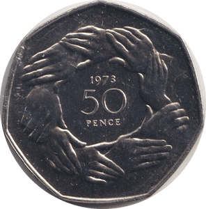 1973 FIFTY PENCE - WORLD COINS - Cambridgeshire Coins