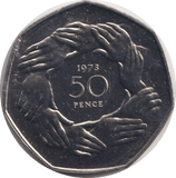 1973 FIFTY PENCE - WORLD COINS - Cambridgeshire Coins