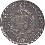 1973 FIVE BOLIVARES VENEZUELA - WORLD COINS - Cambridgeshire Coins