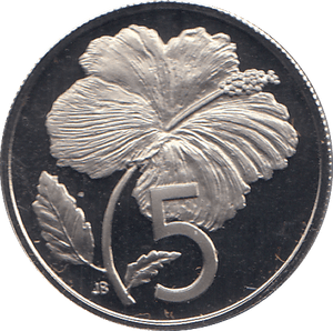 1973 FIVE CENT COOK ISLANDS ( PROOF ) - WORLD COINS - Cambridgeshire Coins