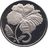 1973 FIVE CENT COOK ISLANDS ( PROOF ) - WORLD COINS - Cambridgeshire Coins
