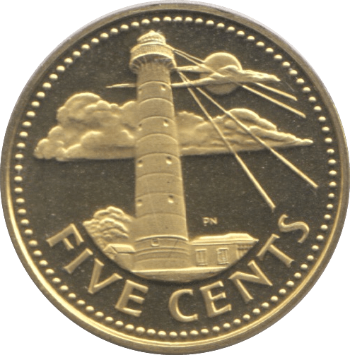 1973 FIVE CENTS BARBADOS ( PROOF ) - WORLD COINS - Cambridgeshire Coins