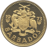 1973 FIVE CENTS BARBADOS ( PROOF ) - WORLD COINS - Cambridgeshire Coins