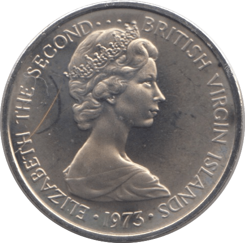1973 FIVE CENTS BRITISH VIRGIN ISLANDS (PROOF) - SILVER WORLD COINS - Cambridgeshire Coins