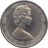 1973 FIVE CENTS BRITISH VIRGIN ISLANDS (PROOF) - SILVER WORLD COINS - Cambridgeshire Coins