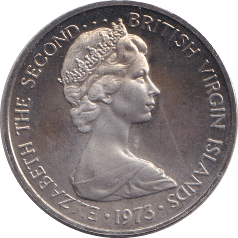 1973 FIVE CENTS BRITISH VIRGIN ISLANDS - WORLD COINS - Cambridgeshire Coins