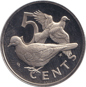 1973 FIVE CENTS BRITISH VIRGIN ISLANDS - WORLD COINS - Cambridgeshire Coins