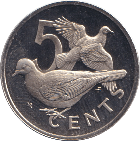 1973 FIVE CENTS BRITISH VIRGIN ISLANDS - WORLD COINS - Cambridgeshire Coins