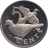 1973 FIVE CENTS BRITISH VIRGIN ISLANDS - WORLD COINS - Cambridgeshire Coins