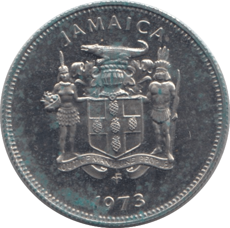 1973 JAMAICA FIVE CENTS - WORLD COINS - Cambridgeshire Coins